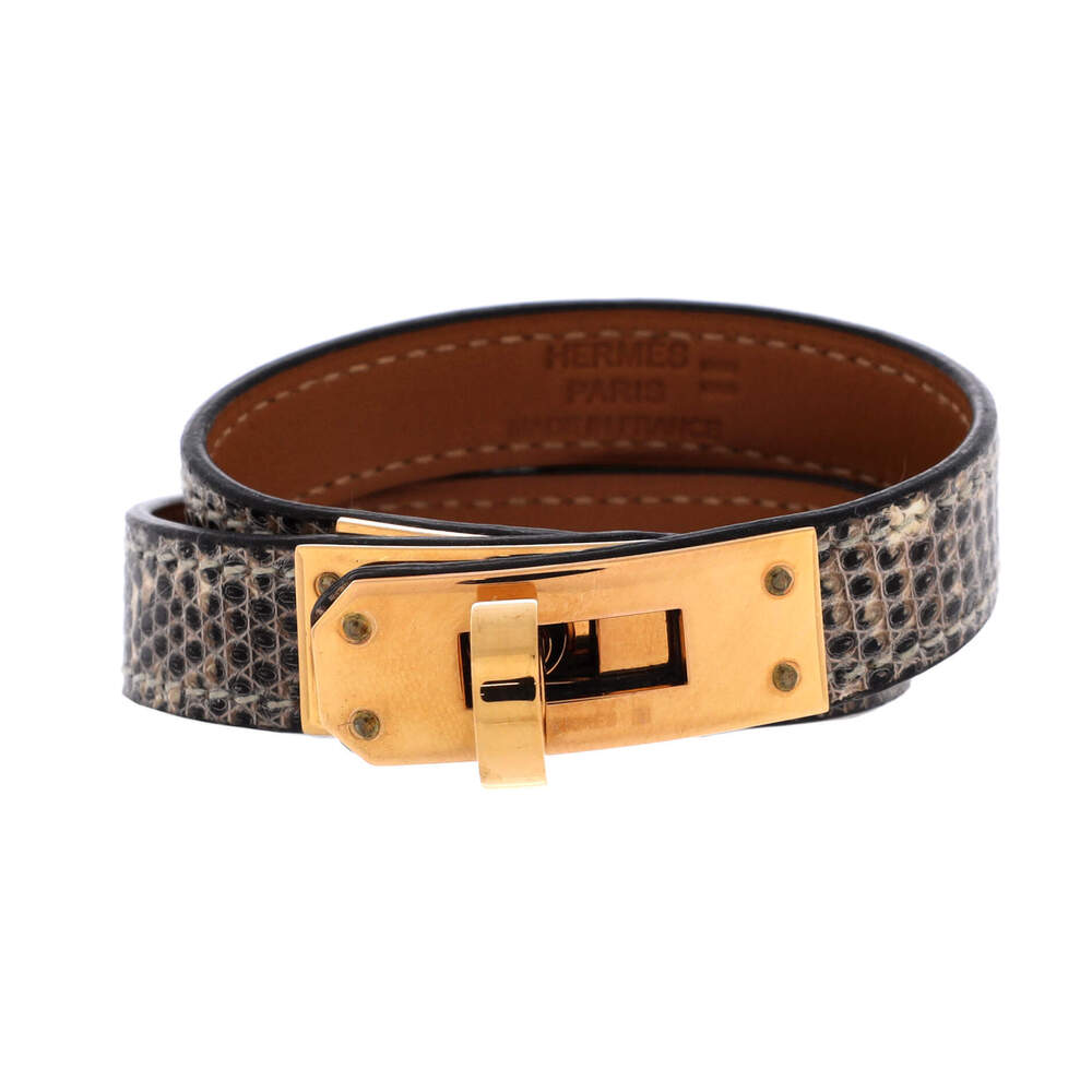 Hermes Kelly Double Tour Bracelet Lizard